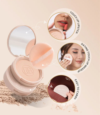 LuxeOrbit Oil Control Powder Cake Fog Surface Delicate And Silky Clear Facial Makeup Beauty And Health Makeup Powder Cake Cosmetics Powder