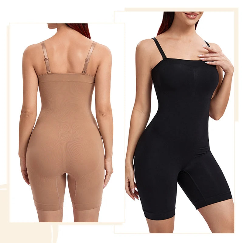 LuxeOrbit Women Strapless Shapewear Bodysuits Tummy Control Butt Lifter Body Shaper Waist Trainer Instantly Sculpt Your Body