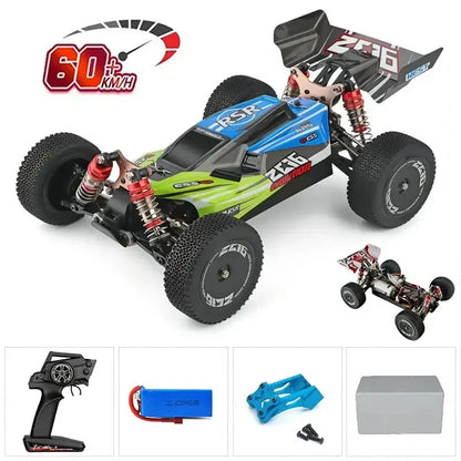 LuxeOrbit 144001 1:14 RC Racing Car 60Km/H 2.4G Remote Control High Speed Off-Road Drift Shock Absorption Adult Boys Toys Kids Gift