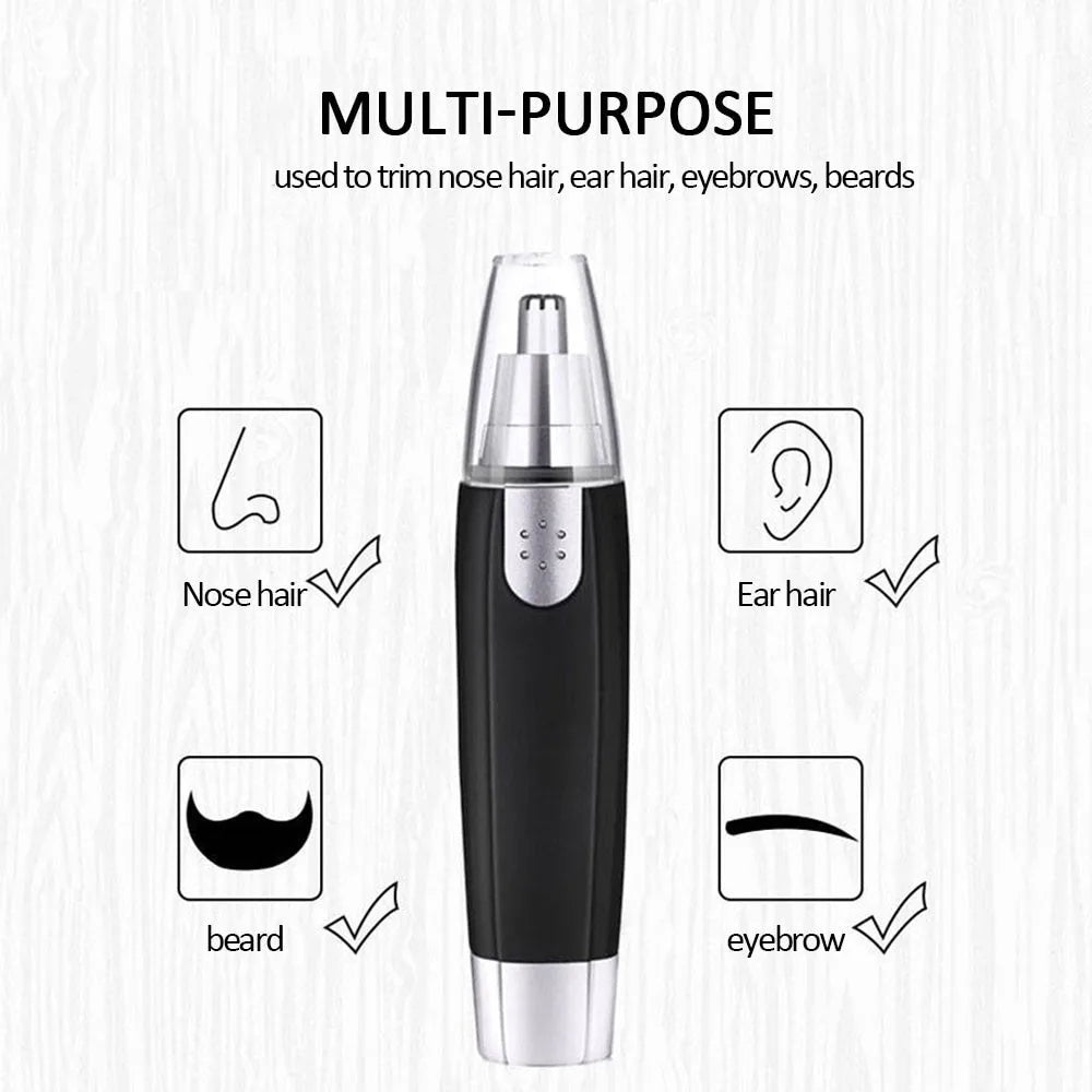 LuxeOrbit Electric Nose Hair Trimmer Implement Shaver Clipper Men Women Ear Neck Eyebrow Trimmer Shaver Man Clean Trimer Razor Remover Kit