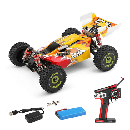 LuxeOrbit WLtoys XKS 144010 Remote Control Car Off-Road Car High Speed 75km/h 1/14 2.4GHz Racing Car 4WD RTR with Metal Chassis