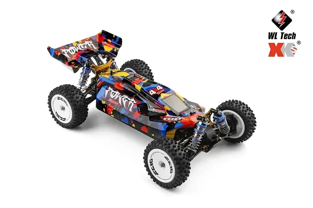 LuxeOrbit 124017 75KM/H 4WD RC Car Professional Monster Truck High Speed Drift Racing Remote Control Cars Children's Toys for Boys