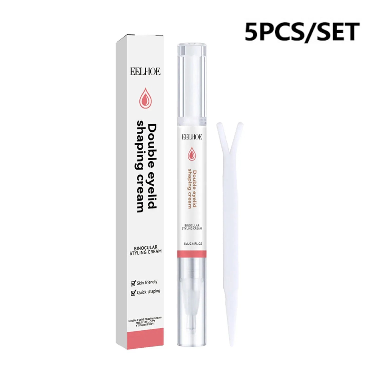 5pcs/set Double Eyelid Shape Cream Invisible Artifact Seamless Invisible Cream Eye Shaping Double Eyelid Styling Cream Makeup