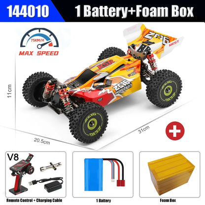 LuxeOrbit 1/14 144010 144001 RC Car High Speed Racing Vehicle 4WD Off-Road 2.4G Remote Control Drifting Crawler Toys for Children