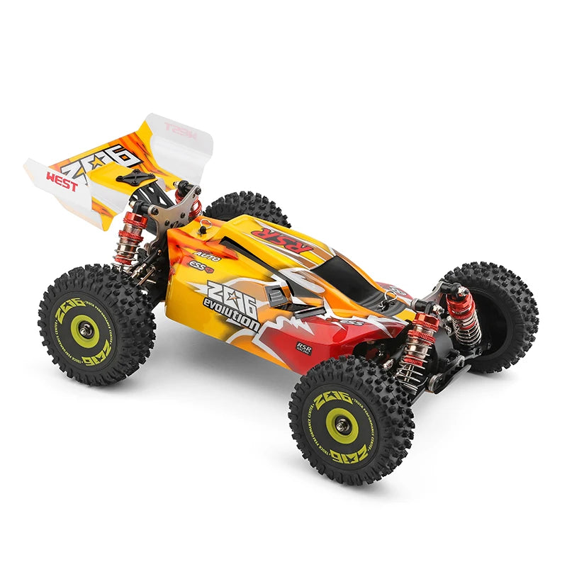 LuxeOrbit 144010 And 144001 RC Cars  2.4G 4WD Remote Control Car 75 KM/H High Speed Metal Chassis Electric Racing for Children Gift