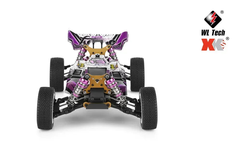 LuxeOrbit 124008 60KM/H RC Car With 3S Battery Professional Racing Car 4WD Brushless Electric Remote Control Cars Children's Toys