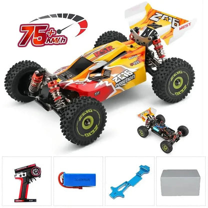 LuxeOrbit 144001 1:14 RC Racing Car 60Km/H 2.4G Remote Control High Speed Off-Road Drift Shock Absorption Adult Boys Toys Kids Gift