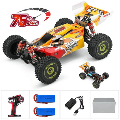 LuxeOrbit 144001 1:14 RC Racing Car 60Km/H 2.4G Remote Control High Speed Off-Road Drift Shock Absorption Adult Boys Toys Kids Gift