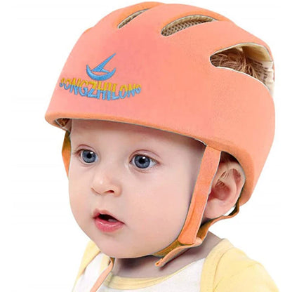 LuxeOrbit Baby Helmet Safety Cap For Babies Boys Girls Summer Breathable Cotton Mesh Hat Children Crawl Walk Playing Infant Anti Collision