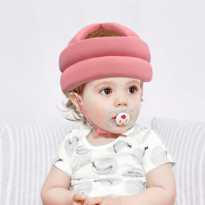 LuxeOrbit Baby Helmet Safety Cap For Babies Boys Girls Summer Breathable Cotton Mesh Hat Children Crawl Walk Playing Infant Anti Collision