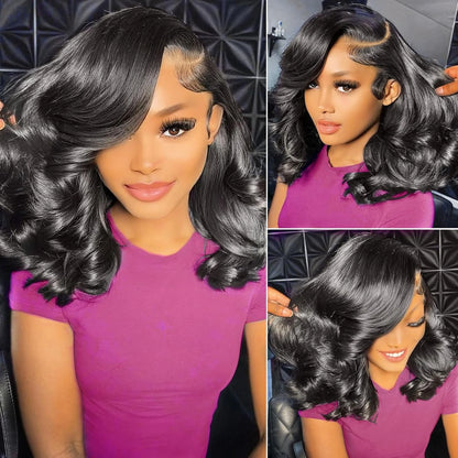 Transparent Short Bob Body Wave 13x6 13x4 Lace Frontal Wig Lace Front Human Hair Wigs 5x5 Closure Glueless Ready To Wear Wig