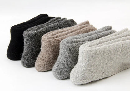 LuxeOrbit Super Thick Wool Socks Big Yards Men Women  Keep Warm Winter Cashmere Socks Thickening Velvet Towel Socks Warm Socks