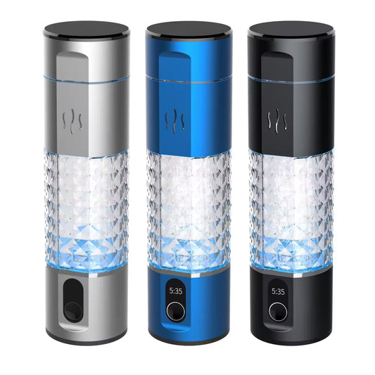 LuxeOrbit Hydrogen water bottle 5000+ppb SPE/PEM hydroegn water flask rechargeable hydrogen water ionizer inhalation generator