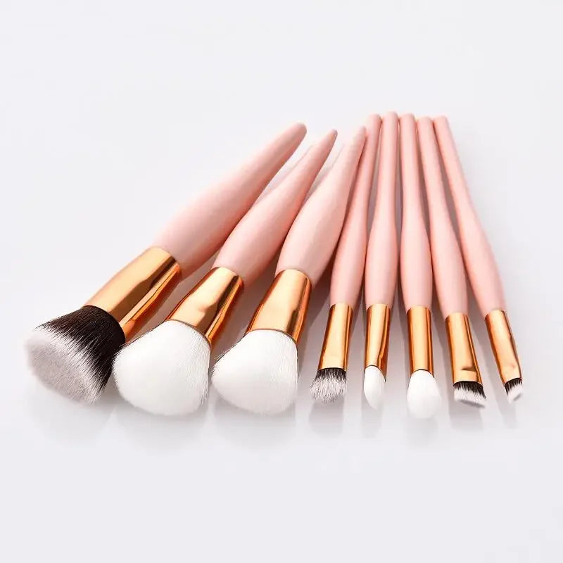 8Pcs/Set  Eye Shadow Makeup Brushes Foundation Powder Blush Cosmetics Full Professional Make Up Brush Tool