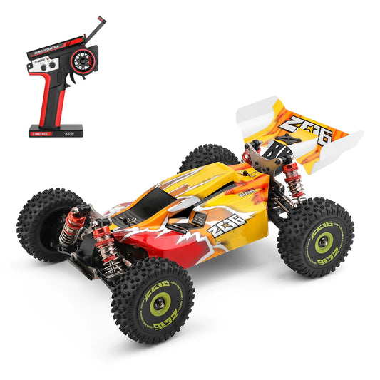 LuxeOrbit XKS 144010 Remote Control Car Off-Road Car High Speed 75km/h 1/14 2.4GHz Racing Car 4WD RTR with Metal Chassis