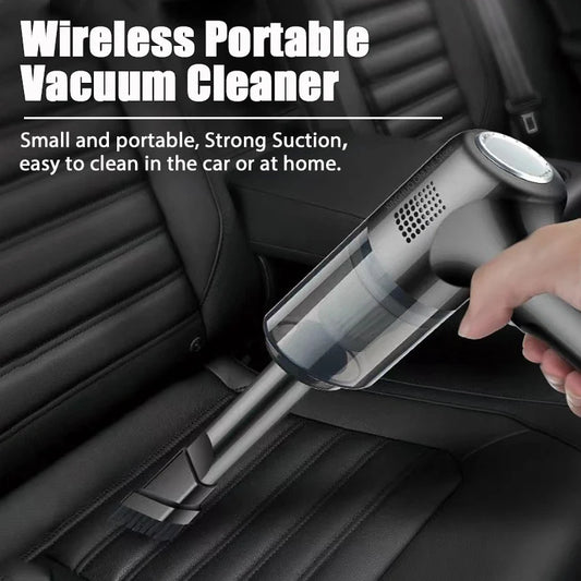 LuxeOrbit 15000PA Mini Portable Wireless Car Vacuum Cleaner Strong Suction Dust Catcher Home Cleaning Machine Cordless Handheld Air Duster