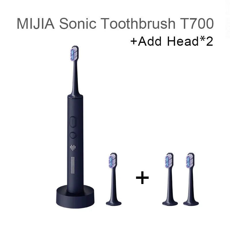 LuxeOrbit 2023 XIAOMI MIJIA T700 Sonic Electric Toothbrush Teeth Whitening Ultrasonic Vibration Oral Cleaner Brush Smart APP LED Display