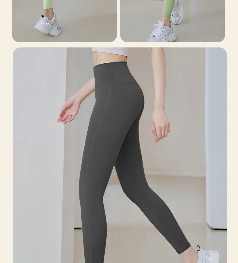 LuxeOrbit Woman Skinny Sexy Open Crotch Leggings Couple Outdoor Sport Crotchless Panties Booty Lifting Pants with Hidden Zipper Trousers