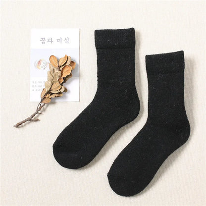 LuxeOrbit Super Thick Wool Socks Big Yards Men Women  Keep Warm Winter Cashmere Socks Thickening Velvet Towel Socks Warm Socks