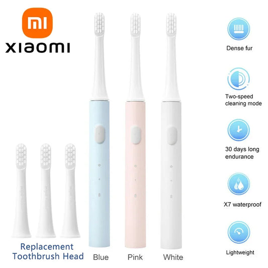 LuxeOrbit Xiaomi Mijia T100 Sonic Electric Toothbrush Mi Smart Tooth Brush Colorful USB Rechargeable IPX7 Waterproof For Toothbrushes head