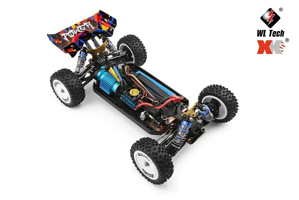 LuxeOrbit 124017 75KM/H 4WD RC Car Professional Monster Truck High Speed Drift Racing Remote Control Cars Children's Toys for Boys