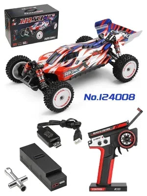 LuxeOrbit 1/12 Fast RC Cars WLtoys 124008 2000mah 4x4 3s Brushless RC Buggy Cars with Independent ESC RC Car Truck Remote Control Cars