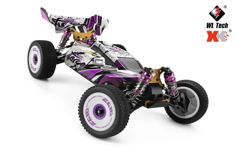 LuxeOrbit 124008 60KM/H RC Car With 3S Battery Professional Racing Car 4WD Brushless Electric Remote Control Cars Children's Toys