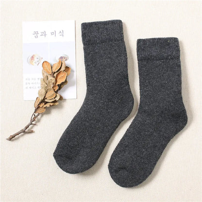 LuxeOrbit Super Thick Wool Socks Big Yards Men Women  Keep Warm Winter Cashmere Socks Thickening Velvet Towel Socks Warm Socks