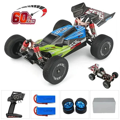 LuxeOrbit 144001 1:14 RC Racing Car 60Km/H 2.4G Remote Control High Speed Off-Road Drift Shock Absorption Adult Boys Toys Kids Gift