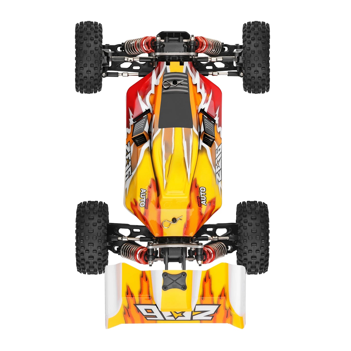 LuxeOrbit XKS 144010 Remote Control Car Off-Road Car High Speed 75km/h 1/14 2.4GHz Racing Car 4WD RTR with Metal Chassis