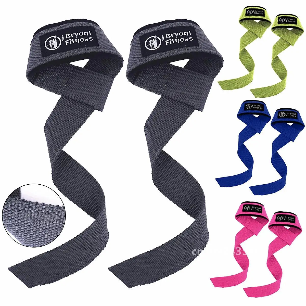 LuxeOrbit 1 Pair Gym Lifting Straps Fitness Gloves Anti-slip Hand Wraps Wrist Straps Support For Weight Lifting Powerlifting Training