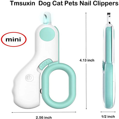 LuxeOrbit Pet Grooming Led Cat Dog Nail Clippers Clipper For Animals Nail Supplies Professionals Nail File Rabbit Cat Trimmer Dogs Clipper