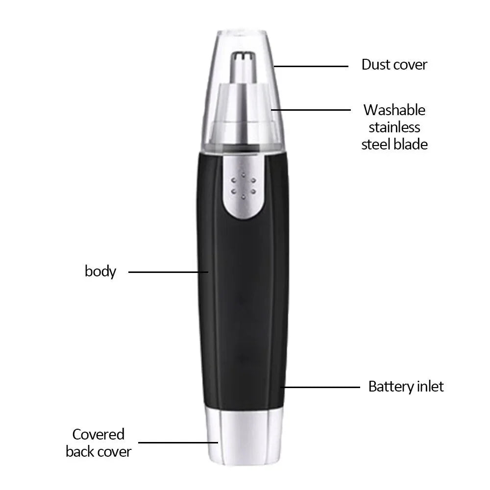 LuxeOrbit Electric Nose Hair Trimmer Implement Shaver Clipper Men Women Ear Neck Eyebrow Trimmer Shaver Man Clean Trimer Razor Remover Kit