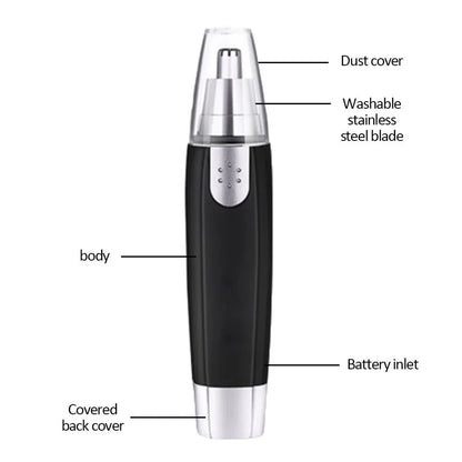 LuxeOrbit Electric Nose Hair Trimmer Implement Shaver Clipper Men Women Ear Neck Eyebrow Trimmer Shaver Man Clean Trimer Razor Remover Kit