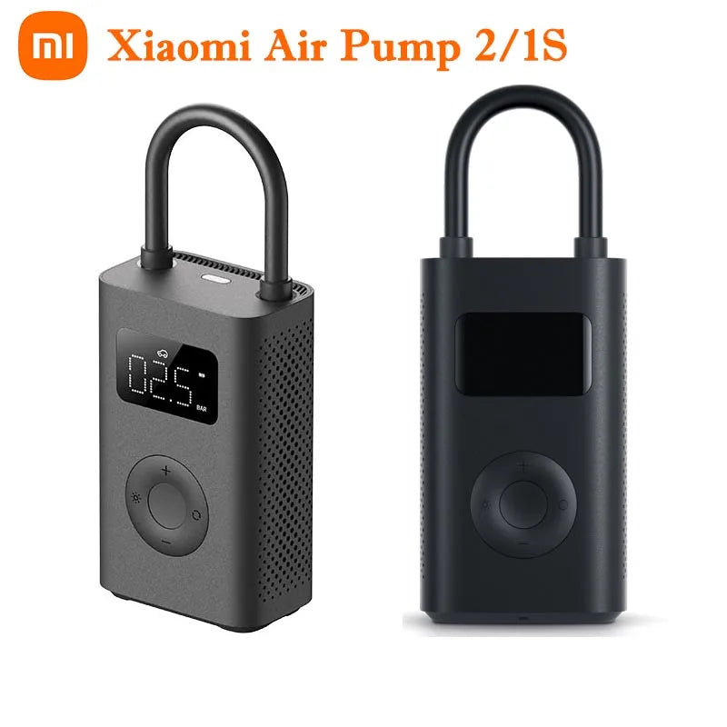 LuxeOrbit Xiaomi Mijia Air Pump 1S / Pump 2 Portable Digital Tire Pressure Detection Electric Inflator For Bike Motorcycle Car Football