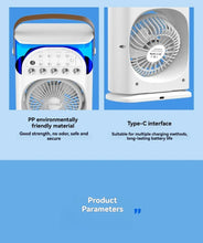 LuxeOrbitTM 600ml Rechargeable USB Oscillating Air Cooler