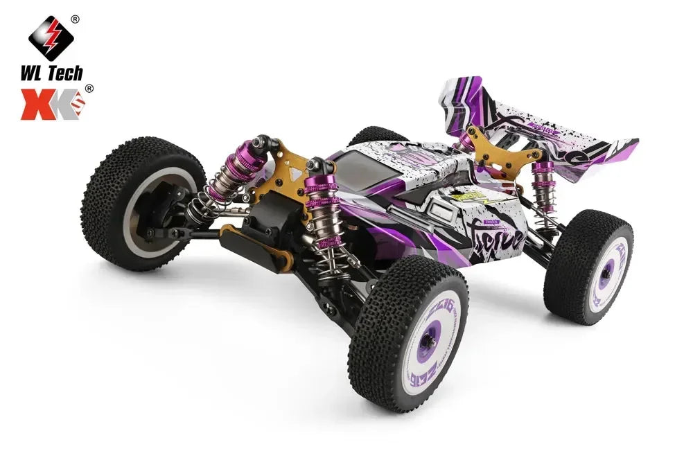 LuxeOrbit 124008 60KM/H RC Car With 3S Battery Professional Racing Car 4WD Brushless Electric Remote Control Cars Children's Toys