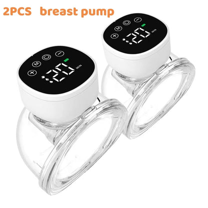 LuxeOrbit 1/2PCS Electric Breast Pump Handsfree BPA Free Efficient Empty Breast USB Charge Powerful Suction Wearable Breastmilk Extractors