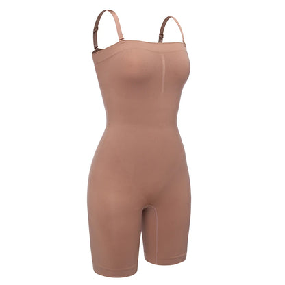 LuxeOrbit Women Strapless Shapewear Bodysuits Tummy Control Butt Lifter Body Shaper Waist Trainer Instantly Sculpt Your Body