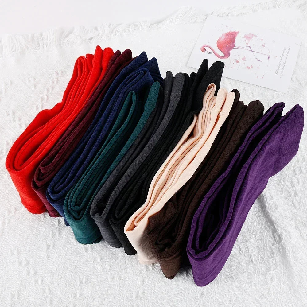 LuxeOrbit 1/2pairs Winter Pantyhose Woman Fleece Warm Thicken Thermal Tights Sexy Stockings Slim Elastic Velvet Pantyhose Female Leggings