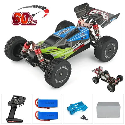 LuxeOrbit 144001 1:14 RC Racing Car 60Km/H 2.4G Remote Control High Speed Off-Road Drift Shock Absorption Adult Boys Toys Kids Gift