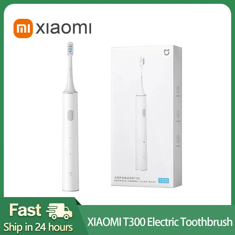 LuxeOrbit XIAOMI MIJIA T300 Electric Toothbrush Ultrasonic Whitening Teeth Vibrator Smart Automatic Sonic Whitening Teeth Tooth Brush