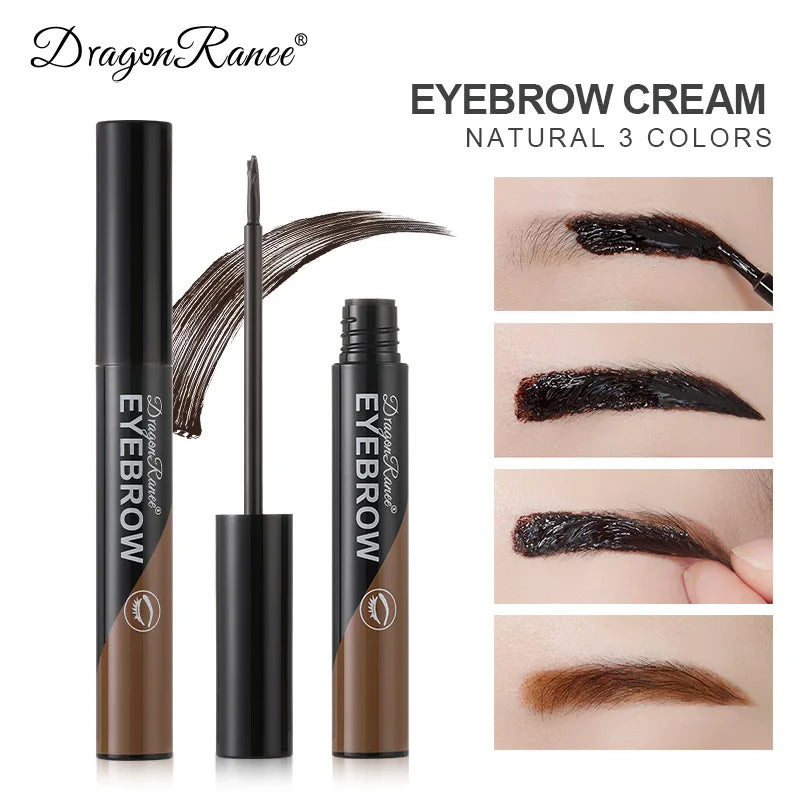 Peel-off Eyebrow Gel Natural Brow Tattoo Black Brown Tint Makeup Waterproof Lasting Eye Brow Enhancers Liquid Gel Tear Wear Easy