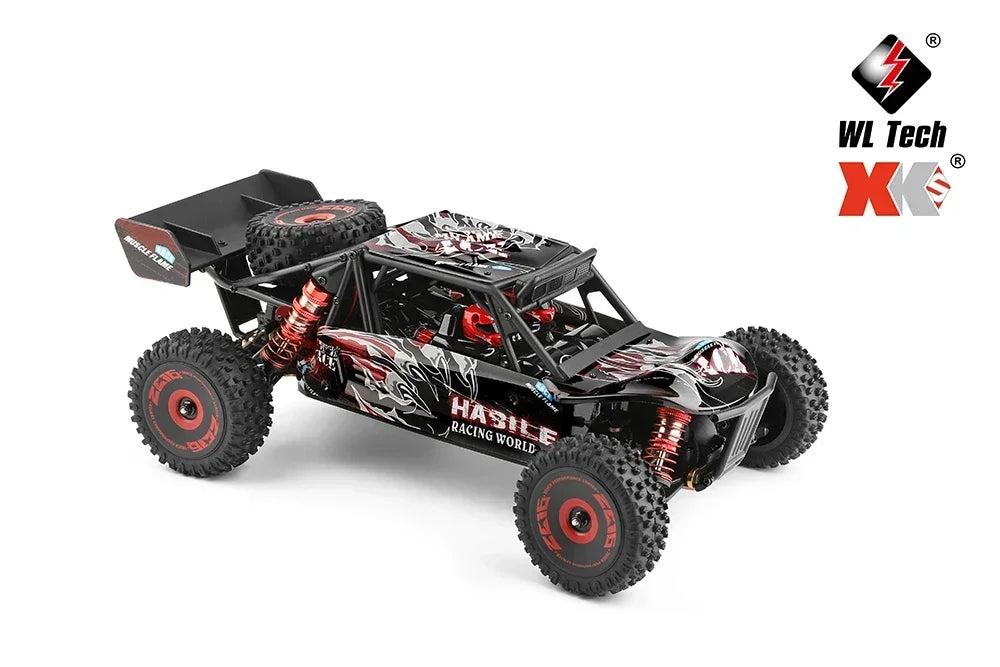 LuxeOrbit 124008 60KM/H RC Car With 3S Battery Professional Racing Car 4WD Brushless Electric Remote Control Cars Children's Toys