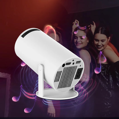 LuxeOrbit Android 11Projector 1280*720P 4K Wifi6 200ANSI AllwinnerH713 180° flexible BT5.0 Home Cinema Outdoor portable Projetor