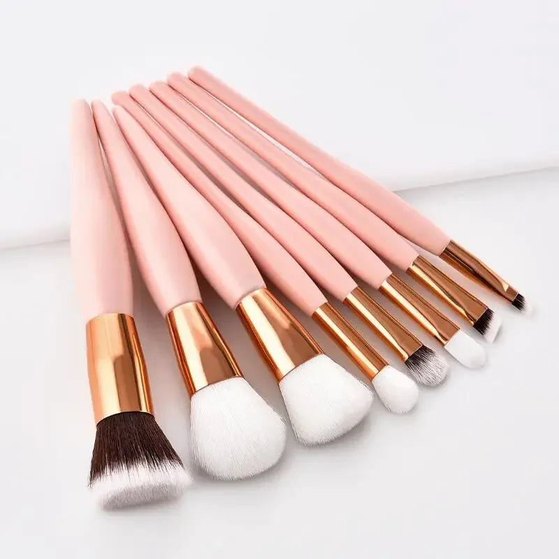 8Pcs/Set  Eye Shadow Makeup Brushes Foundation Powder Blush Cosmetics Full Professional Make Up Brush Tool