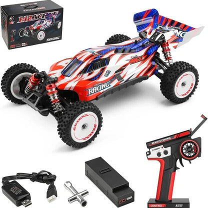 LuxeOrbit 1/12 Fast RC Cars WLtoys 124008 2000mah 4x4 3s Brushless RC Buggy Cars with Independent ESC RC Car Truck Remote Control Cars