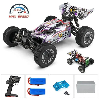 LuxeOrbit 144001 1:14 RC Racing Car 60Km/H 2.4G Remote Control High Speed Off-Road Drift Shock Absorption Adult Boys Toys Kids Gift