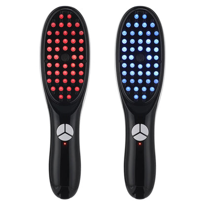 LuxeOrbit Vibration Scalp Massager Red Light Therapy Head Massage Comb Anti Hair Loss Anion Spray Hair Growth Brush Stress Relief