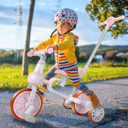 Kids Tricycles For Age 2/3/4 Years Old Girls Toddler/Baby Balance Bike Push Bike Riding Trikes Toys Birthday and Christmas Gifts